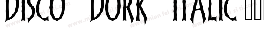 Disco Dork Italic字体转换